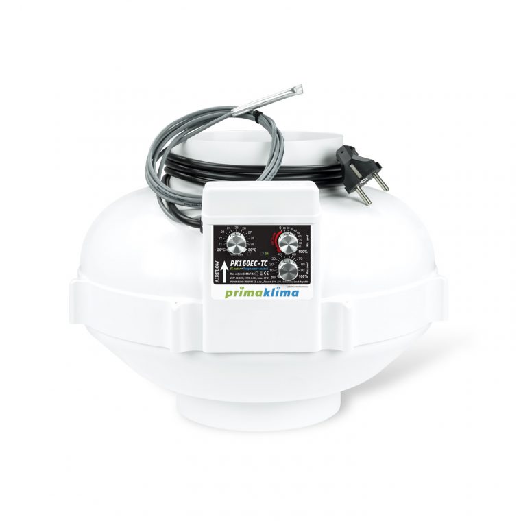 Prima Klima EC Radialventilator Thermocontrol | Ø 160mm | max. 1180 m³/h | 170W