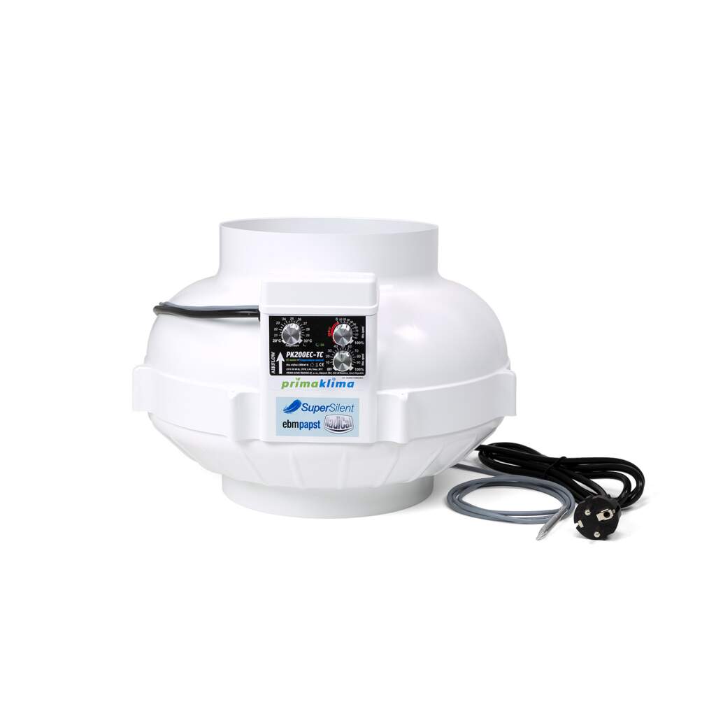 Prima Klima EC Radialventilator Thermocontrol | Ø 200mm | 1350 m³/h | 170W